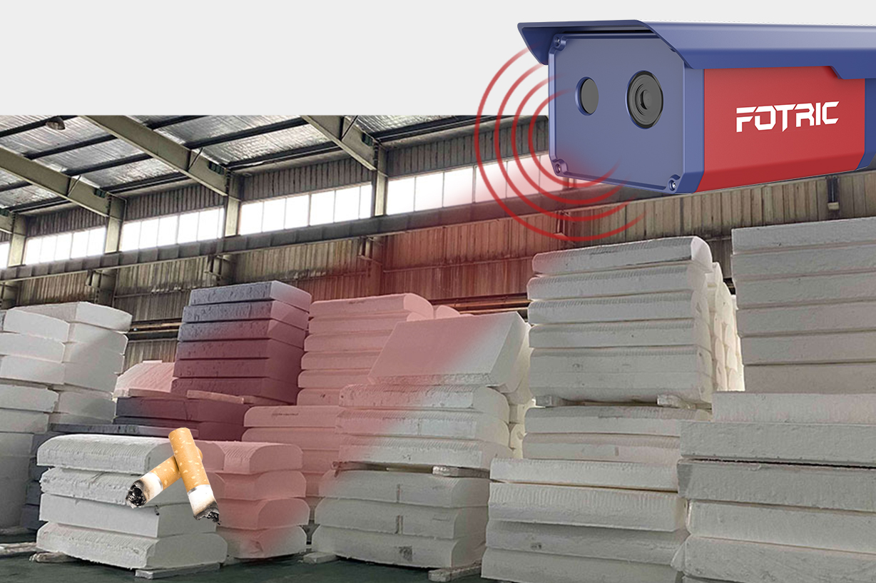 飞础科热成像摄像头监测仓库